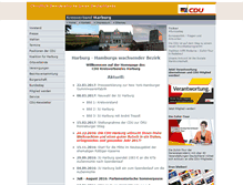 Tablet Screenshot of cdu-harburg.de